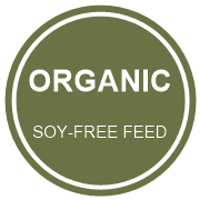 Certified organic, soy-free feed